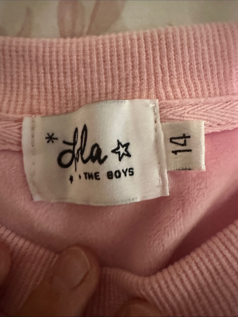 Lola + The Boys Pink Heart Embroidered Kids Pajama Set - Picture 3 of 13